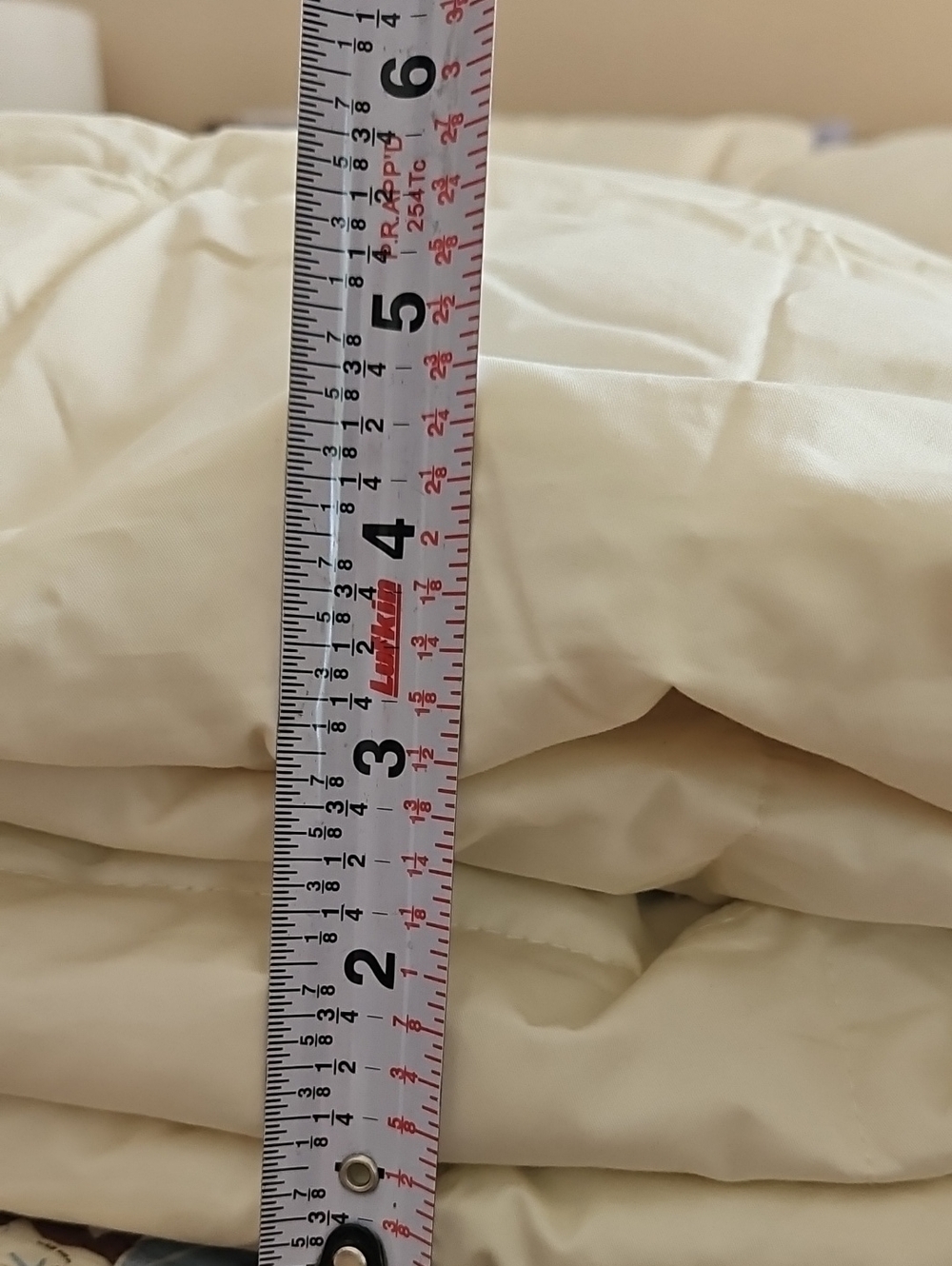 Schweitzer Linen Cream Cotton Light Down Comforter 90x90 - Picture 7 of 9